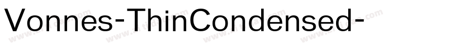 Vonnes-ThinCondensed字体转换