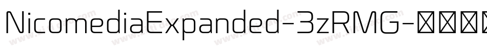 NicomediaExpanded-3zRMG字体转换