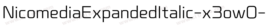 NicomediaExpandedItalic-x3ow0字体转换