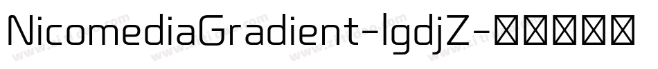 NicomediaGradient-lgdjZ字体转换