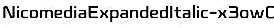 NicomediaExpandedItalic-x3ow0字体转换