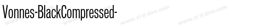 Vonnes-BlackCompressed字体转换