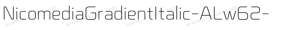 NicomediaGradientItalic-ALw62字体转换