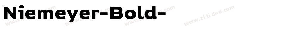 Niemeyer-Bold字体转换