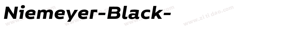 Niemeyer-Black字体转换