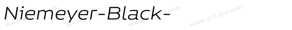Niemeyer-Black字体转换