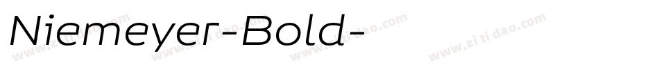 Niemeyer-Bold字体转换