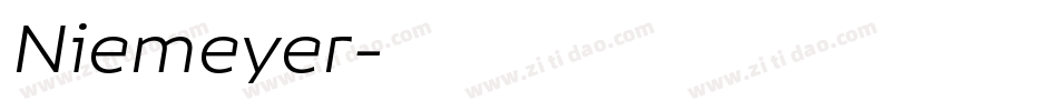 Niemeyer字体转换