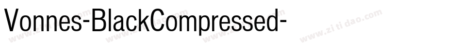 Vonnes-BlackCompressed字体转换