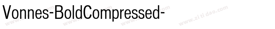 Vonnes-BoldCompressed字体转换