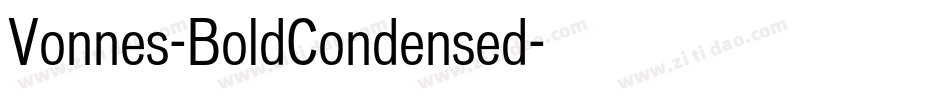 Vonnes-BoldCondensed字体转换