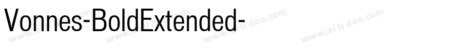 Vonnes-BoldExtended字体转换