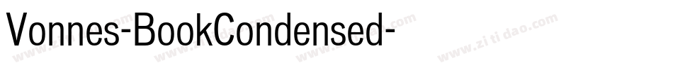 Vonnes-BookCondensed字体转换