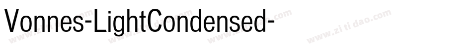 Vonnes-LightCondensed字体转换