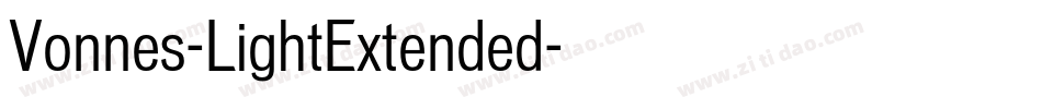 Vonnes-LightExtended字体转换