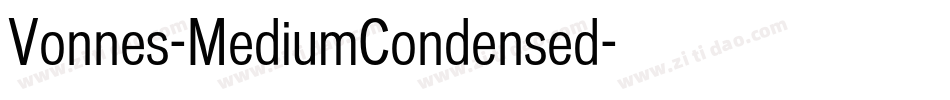 Vonnes-MediumCondensed字体转换