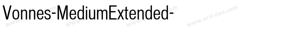 Vonnes-MediumExtended字体转换