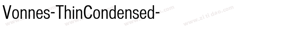 Vonnes-ThinCondensed字体转换