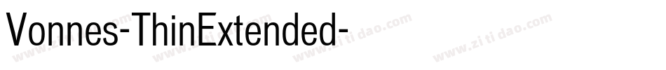 Vonnes-ThinExtended字体转换
