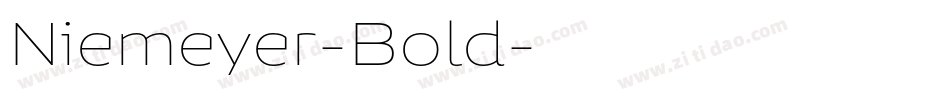 Niemeyer-Bold字体转换
