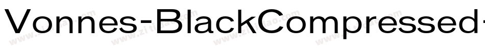 Vonnes-BlackCompressed字体转换