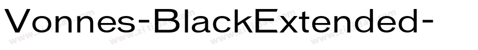 Vonnes-BlackExtended字体转换