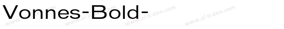 Vonnes-Bold字体转换