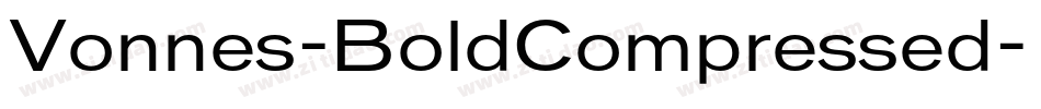 Vonnes-BoldCompressed字体转换