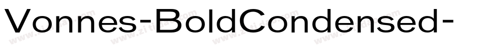 Vonnes-BoldCondensed字体转换