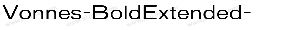 Vonnes-BoldExtended字体转换