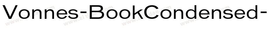 Vonnes-BookCondensed字体转换