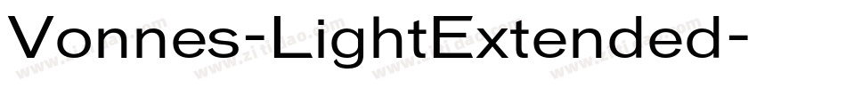 Vonnes-LightExtended字体转换