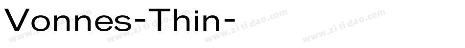 Vonnes-Thin字体转换