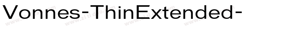 Vonnes-ThinExtended字体转换
