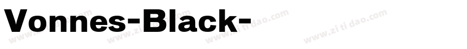 Vonnes-Black字体转换