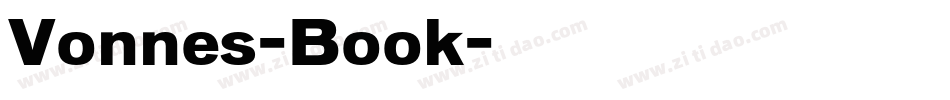 Vonnes-Book字体转换