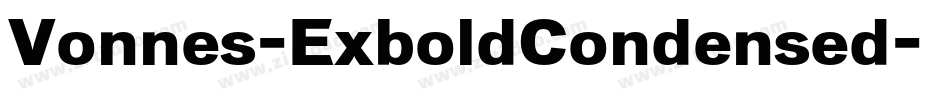 Vonnes-ExboldCondensed字体转换
