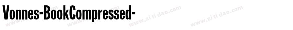 Vonnes-BookCompressed字体转换