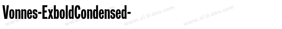 Vonnes-ExboldCondensed字体转换