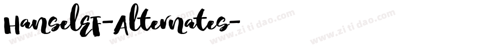 HanselEF-Alternates字体转换
