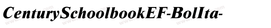 CenturySchoolbookEF-BolIta字体转换