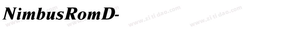 NimbusRomD字体转换
