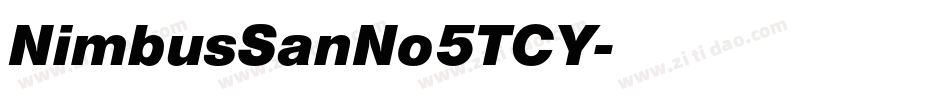 NimbusSanNo5TCY字体转换