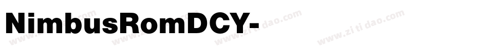 NimbusRomDCY字体转换