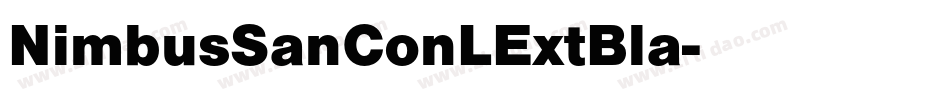 NimbusSanConLExtBla字体转换