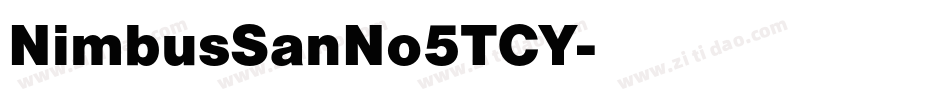 NimbusSanNo5TCY字体转换