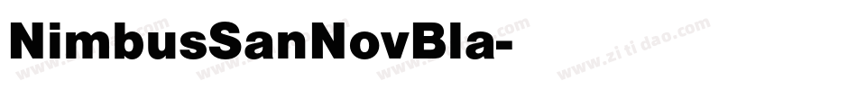 NimbusSanNovBla字体转换
