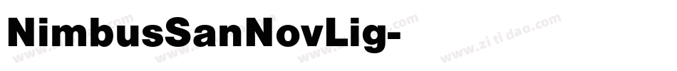 NimbusSanNovLig字体转换