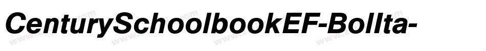CenturySchoolbookEF-BolIta字体转换