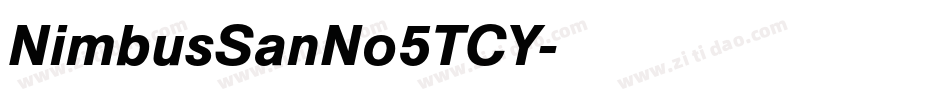 NimbusSanNo5TCY字体转换